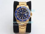 Best 1:1 Replica VR Factory 'MAX Version' Rolex Submariner Blue Dial Real 18K Yellow Gold Watch 40mm